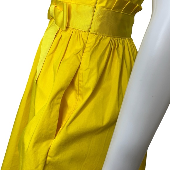 Ted Baker Yellow Alyy Waist Tie Dress 0 *read - Picture 6 of 13
